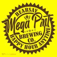 Vintage Hearsay Mega Pint Brewing Co Happy Hour Anytime Emblem T-Shirt thumb 7