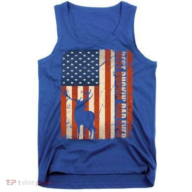 Vintage Hunter Outfit Distressed Best Buckin Dad Ever Cute Gift Tank Top