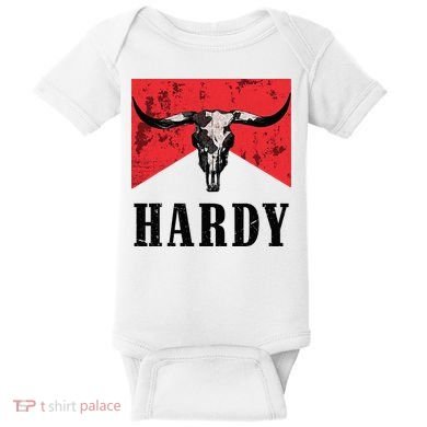Vintage Hardy Personalized Western Style Baby Bodysuit