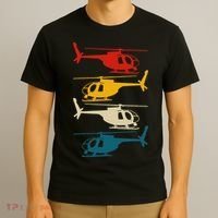 Vintage Helicopter Pilot Aviation Retro  T-Shirt thumb 3