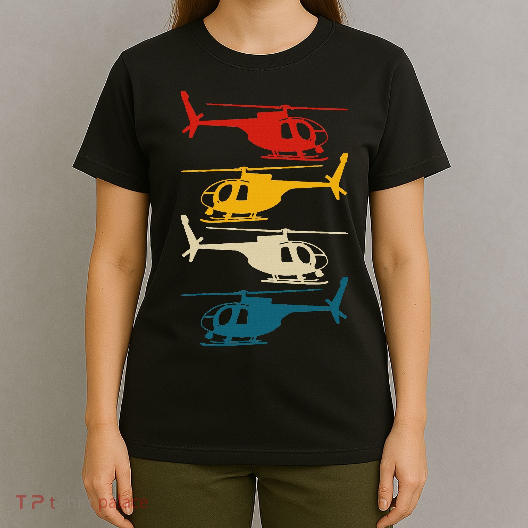 Vintage Helicopter Pilot Aviation Retro  T-Shirt
