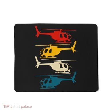 Vintage Helicopter Pilot Aviation Retro  Mousepad