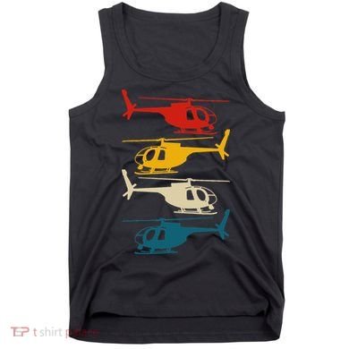 Vintage Helicopter Pilot Aviation Retro  Tank Top