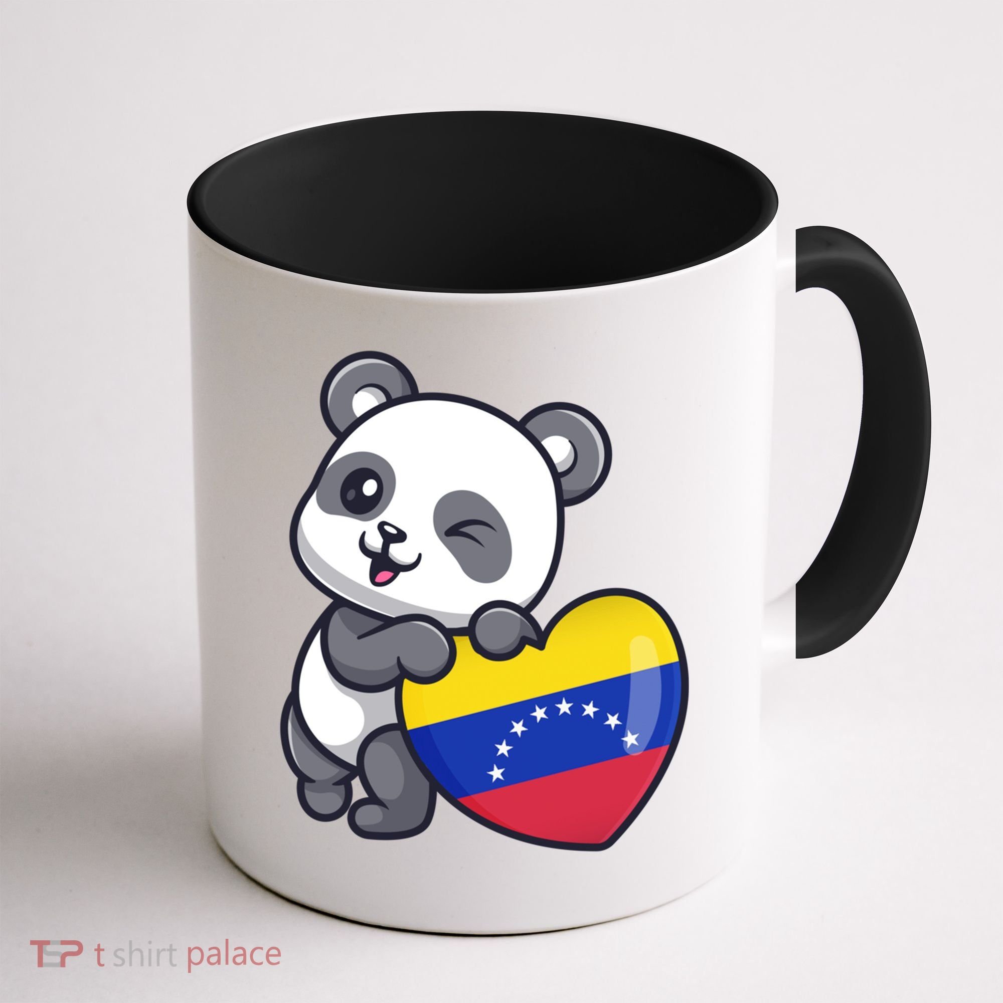 Venezuela Heart Panda Pride Venezuelan Flag Roots Souvenir Funny Gift Coffee Mug