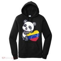 Venezuela Heart Panda Pride Venezuelan Flag Roots Souvenir Funny Gift Women's Hoodie thumb 0
