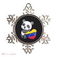 Venezuela Heart Panda Pride Venezuelan Flag Roots Souvenir Funny Gift Ornament thumb 0