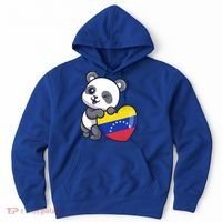 Venezuela Heart Panda Pride Venezuelan Flag Roots Souvenir Funny Gift Hoodie thumb 0