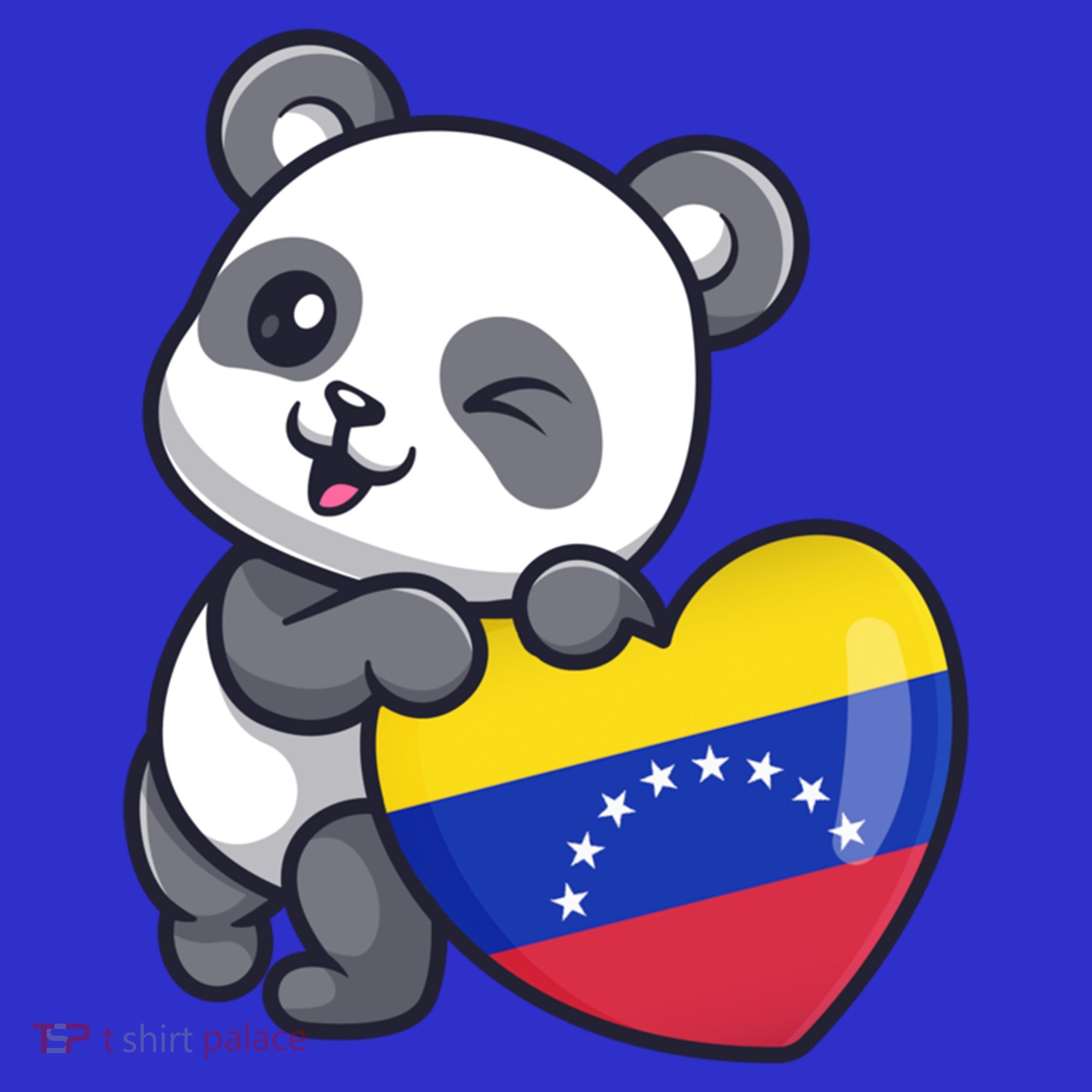 Venezuela Heart Panda Pride Venezuelan Flag Roots Souvenir Funny Gift Baby Bodysuit