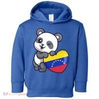 Venezuela Heart Panda Pride Venezuelan Flag Roots Souvenir Funny Gift Toddler Hoodie thumb 0