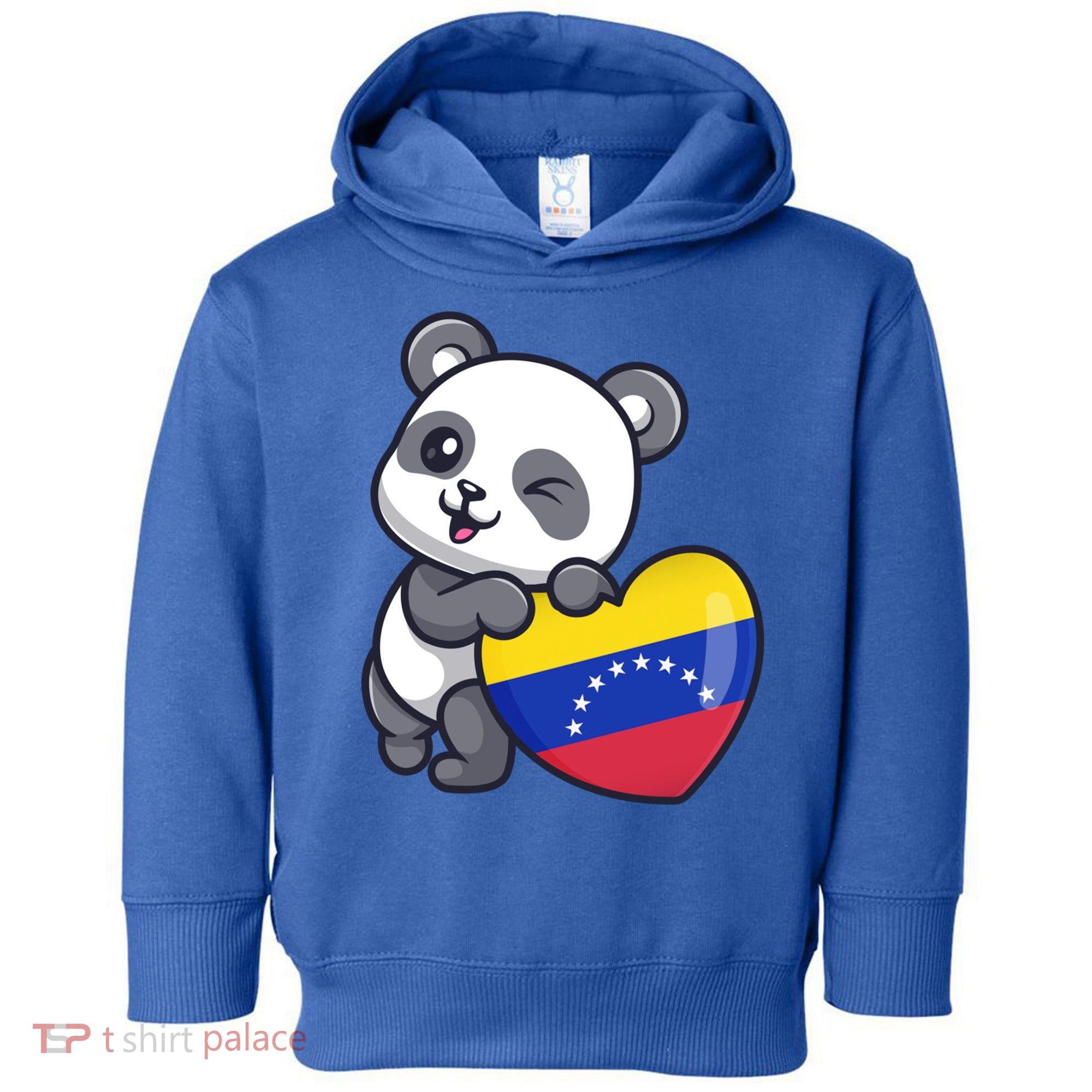 Venezuela Heart Panda Pride Venezuelan Flag Roots Souvenir Funny Gift Toddler Hoodie
