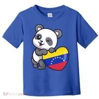 Venezuela Heart Panda Pride Venezuelan Flag Roots Souvenir Funny Gift Toddler T-Shirt thumb 0