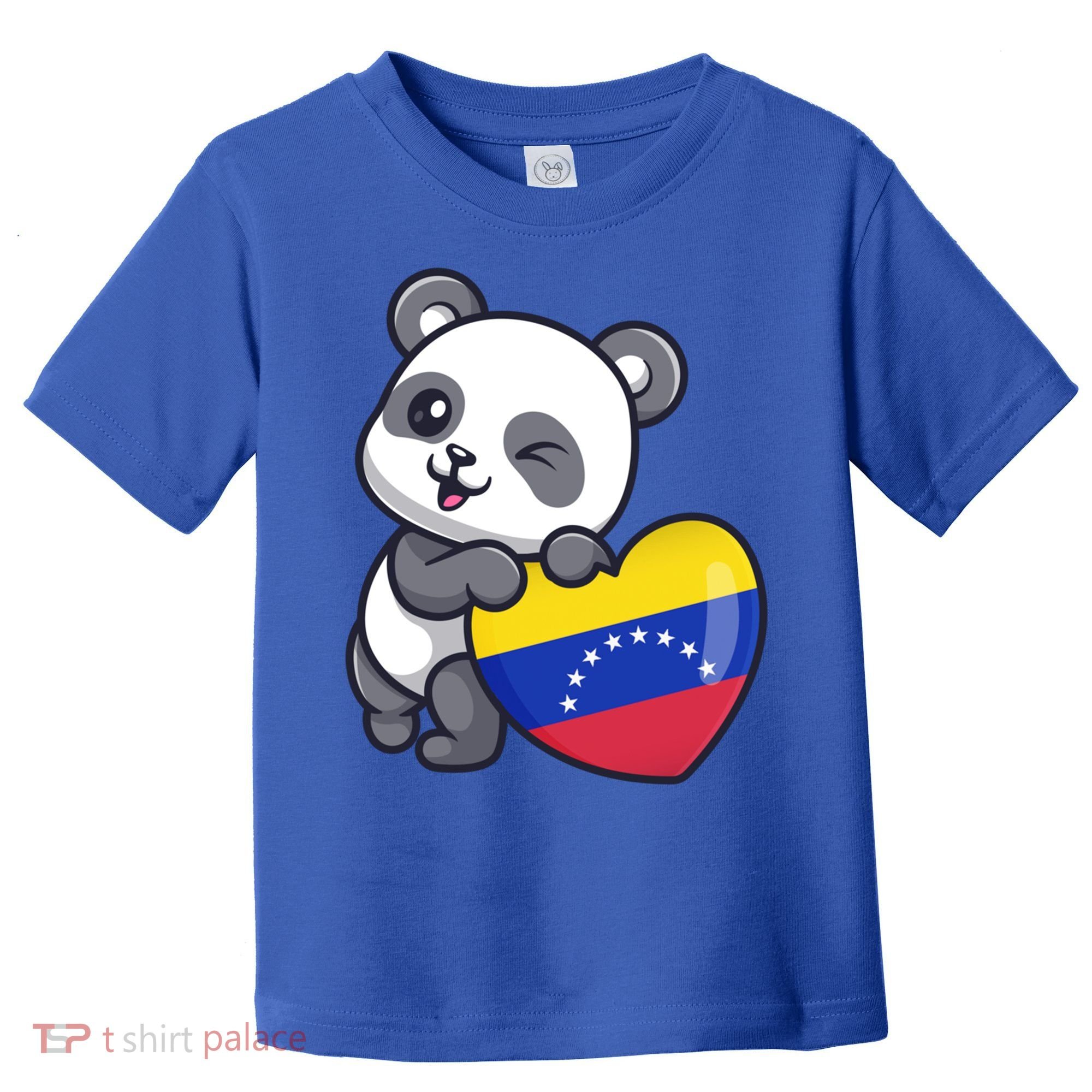 Venezuela Heart Panda Pride Venezuelan Flag Roots Souvenir Funny Gift Toddler T-Shirt