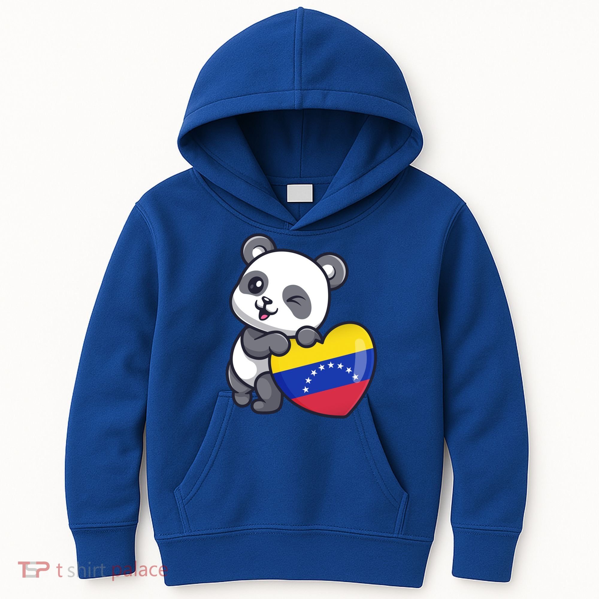 Venezuela Heart Panda Pride Venezuelan Flag Roots Souvenir Funny Gift Kids Hoodie