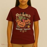 Vintage Halloween Pottsfield Harvest Festival EST 1502 T-Shirt thumb 4
