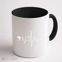 Venezuela Heart Rate Map Gift Coffee Mug thumb 1
