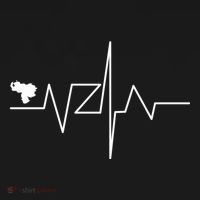 Venezuela Heart Rate Map Gift Ornament thumb 1