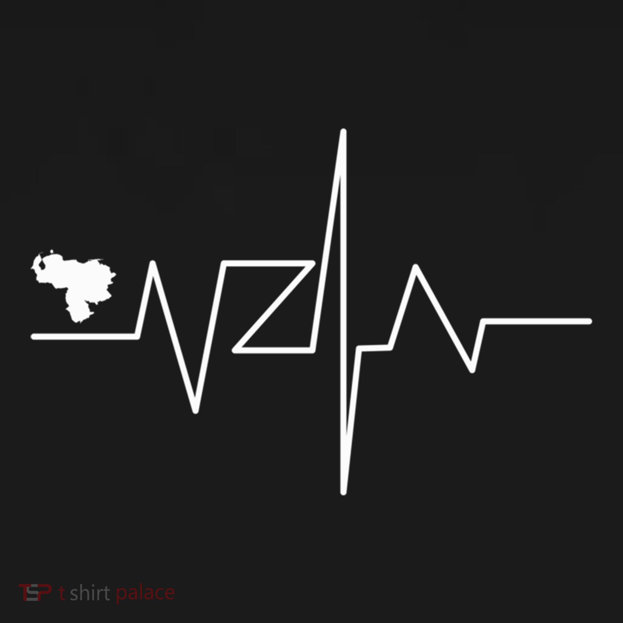 Venezuela Heart Rate Map Gift Ornament