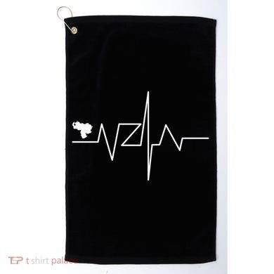 Venezuela Heart Rate Map Gift Golf Towel