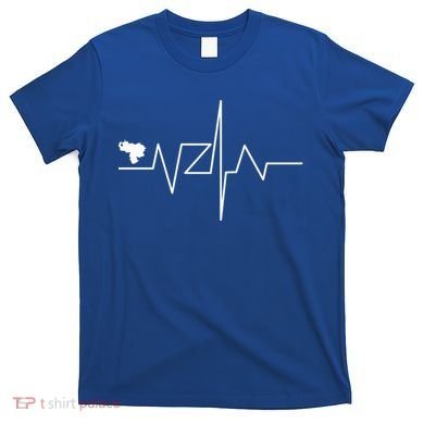 Venezuela Heart Rate Map Gift T-Shirt