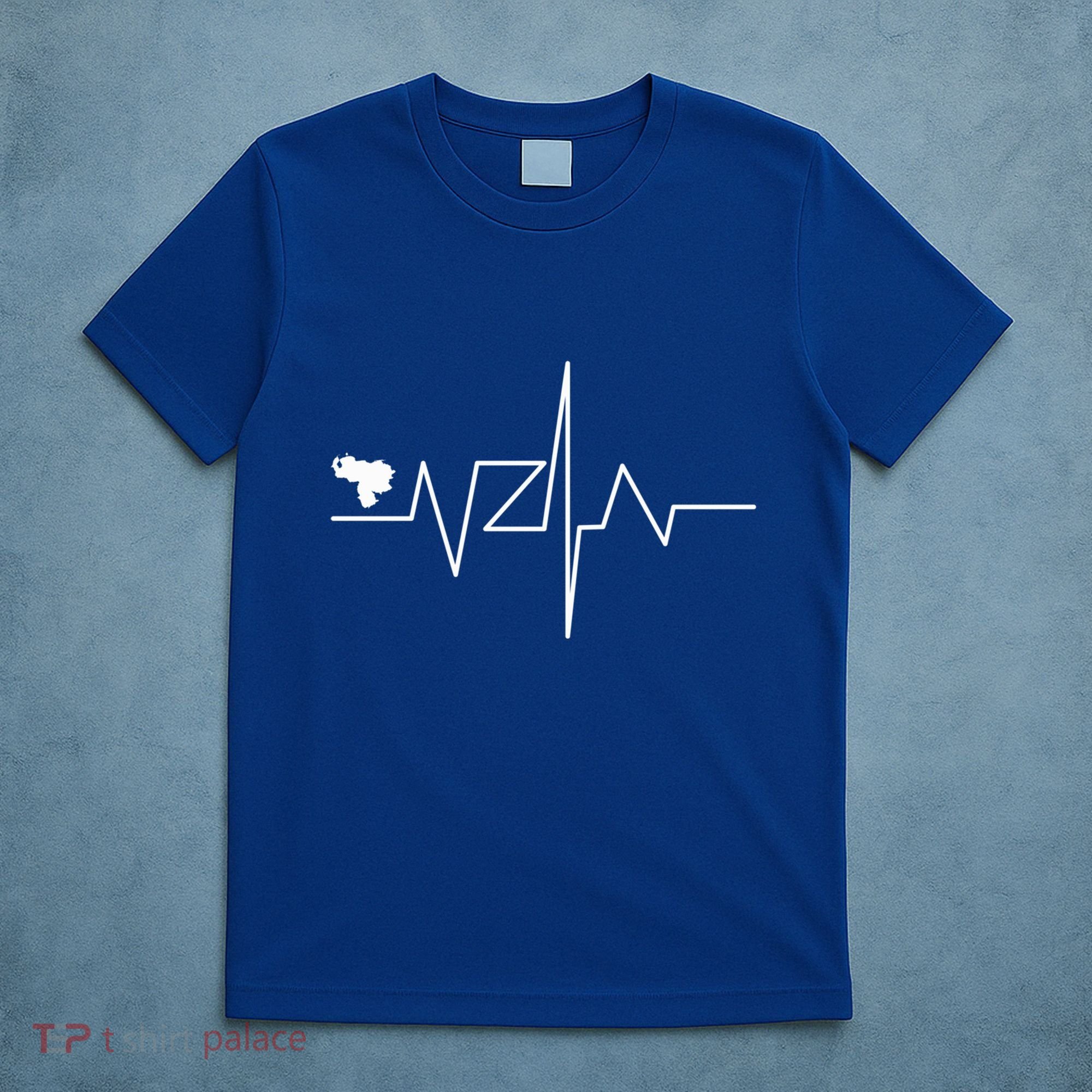 Venezuela Heart Rate Map Gift T-Shirt