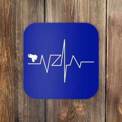Venezuela Heart Rate Map Gift Coaster