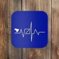 Venezuela Heart Rate Map Gift Coaster thumb 0