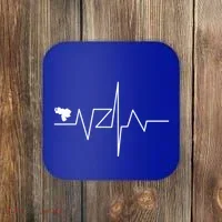 Venezuela Heart Rate Map Gift Coaster thumb 0