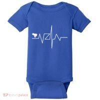 Venezuela Heart Rate Map Gift Baby Bodysuit thumb 0