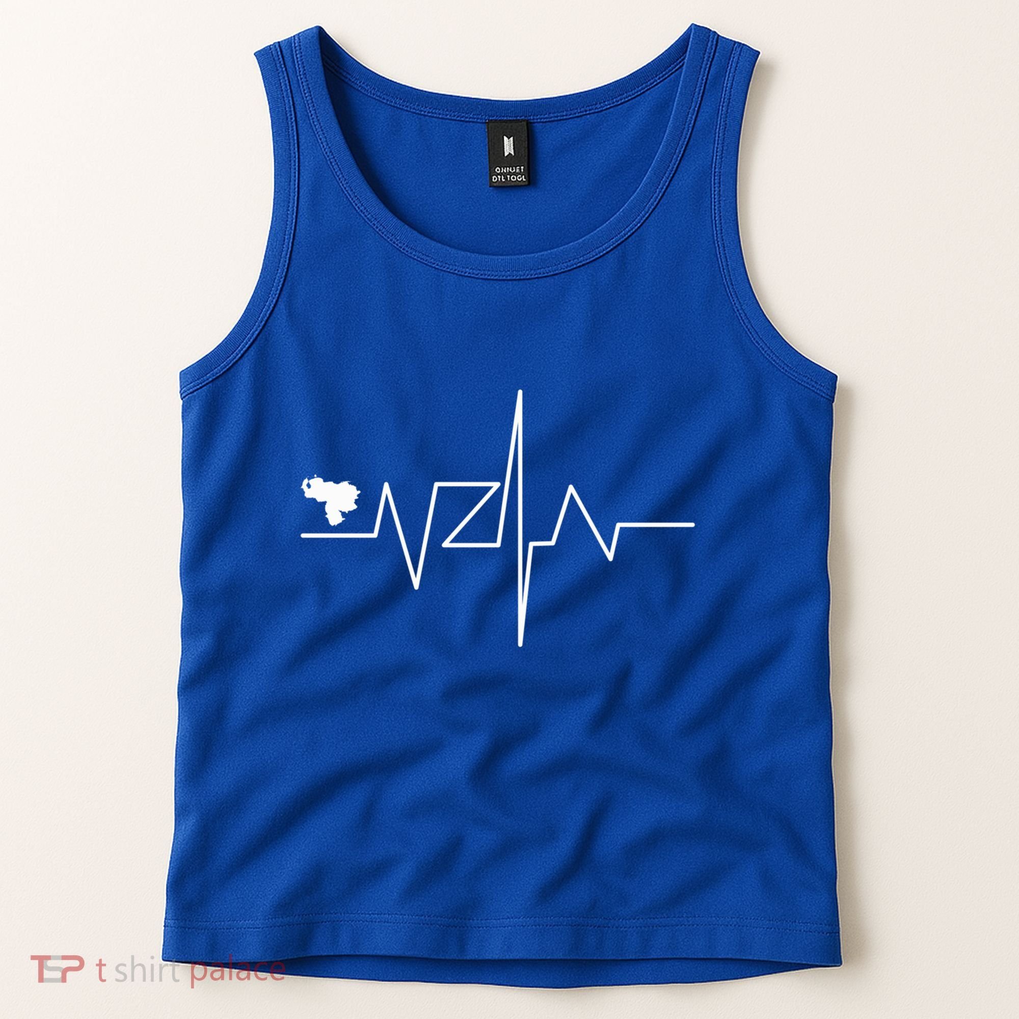 Venezuela Heart Rate Map Gift Tank Top