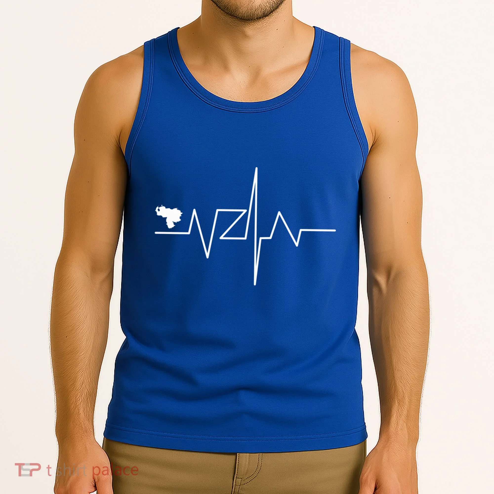 Venezuela Heart Rate Map Gift Tank Top