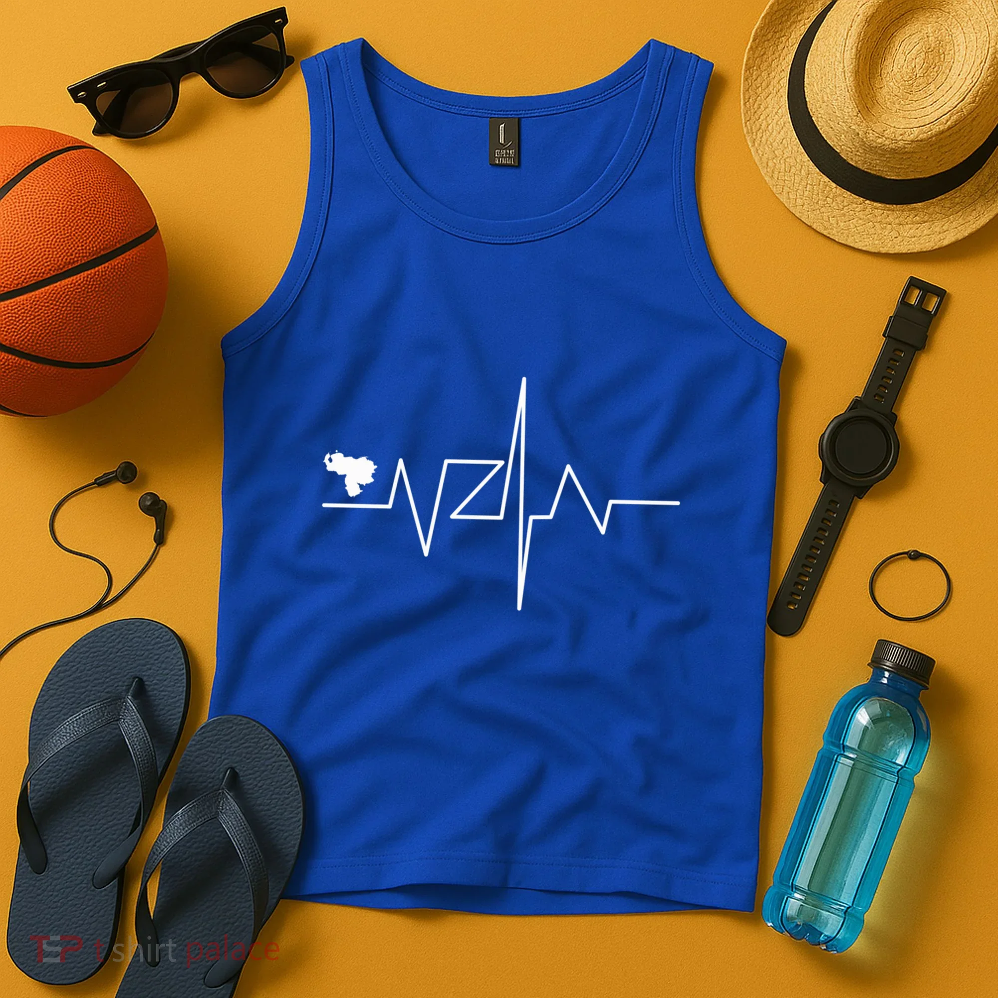 Venezuela Heart Rate Map Gift Tank Top