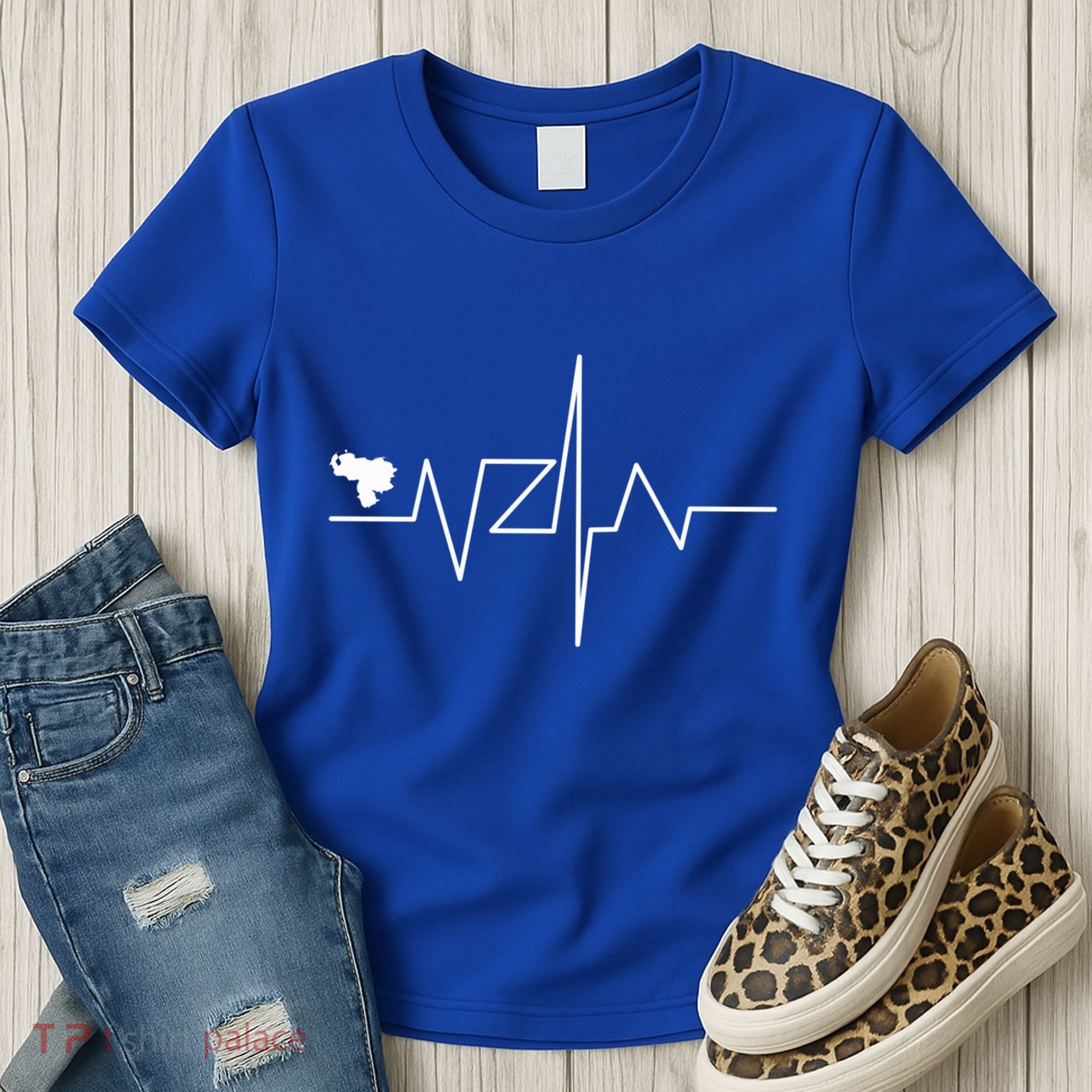 Venezuela Heart Rate Map Gift Women's T-Shirt