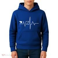 Venezuela Heart Rate Map Gift Kids Hoodie thumb 4