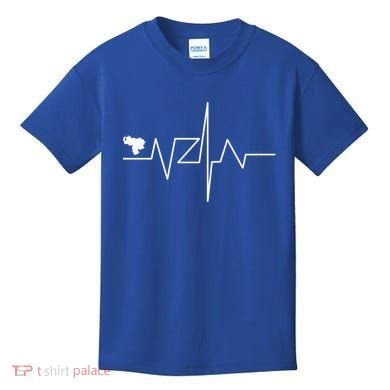 Venezuela Heart Rate Map Gift Kids T-Shirt