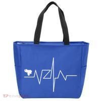 Venezuela Heart Rate Map Gift Tote Bag thumb 0