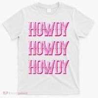 Vintage Howdy Rodeo Western Country Southern Cowgirl T-Shirt thumb 0