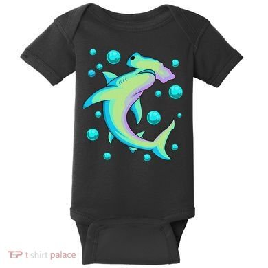 Vintage Hammerhead Shark Baby Bodysuit