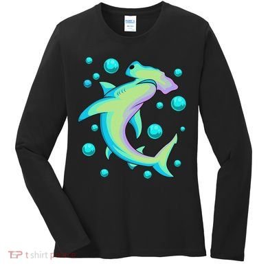 Vintage Hammerhead Shark Women's Long Sleeve Shirt