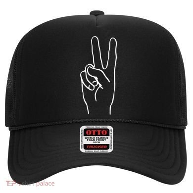Victory Hand Sign Peace Symbol Cute Gift Hat