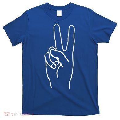 Victory Hand Sign Peace Symbol Cute Gift T-Shirt