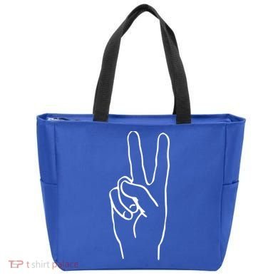 Victory Hand Sign Peace Symbol Cute Gift Tote Bag