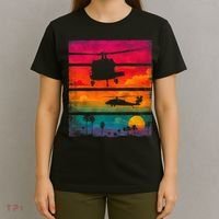 Vintage Helicopter Sunset Blackhawk T-Shirt thumb 4