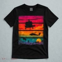 Vintage Helicopter Sunset Blackhawk T-Shirt thumb 5