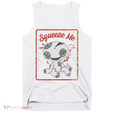 Vintage Horror Squeeze Me Voodoo Doll Horror Tank Top