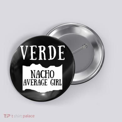 Verde Hot Sauce Packet Group Costume Button