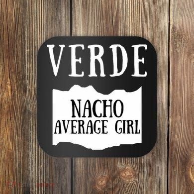 Verde Hot Sauce Packet Group Costume Coaster