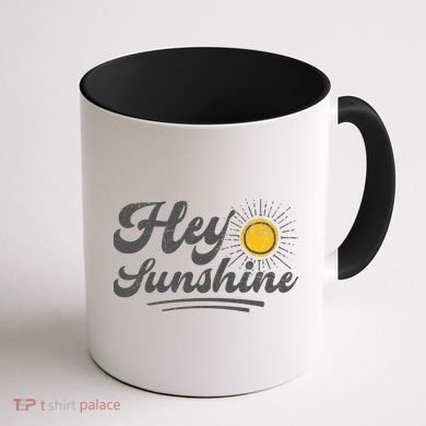 Vintage Hey Sunshine Beach Vacation Summer Coffee Mug back