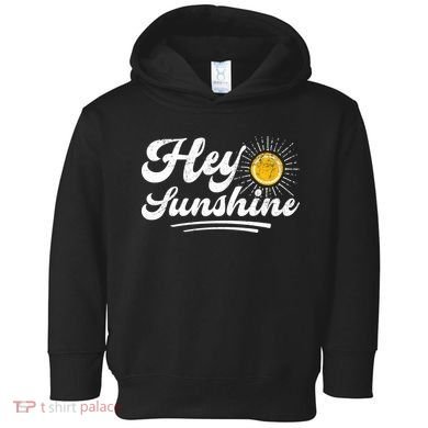 Vintage Hey Sunshine Beach Vacation Summer Toddler Hoodie