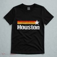 Vintage Houston Texas Houston Strong Stripes Usa Texas T-Shirt thumb 5