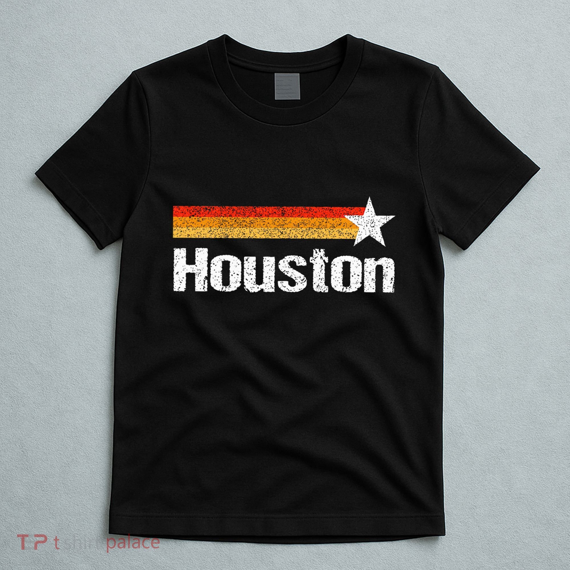 Vintage Houston Texas Houston Strong Stripes Usa Texas T-Shirt